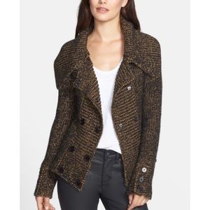 Adrianna Papell Double Breasted Sweater Jacket